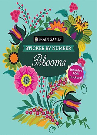 Brain Games Sticker By Number: Blooms