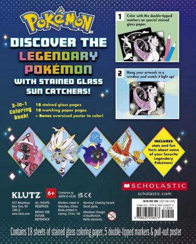 Klutz: Pokemon Legendary Stained Glass Art by Editors of Klutz