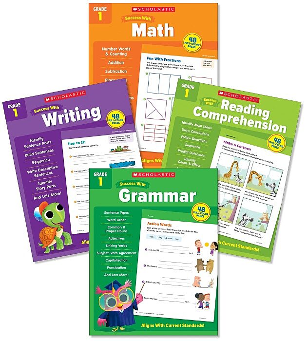 Scholastic Success With Grade 1 Value Pack (4 Books) | The