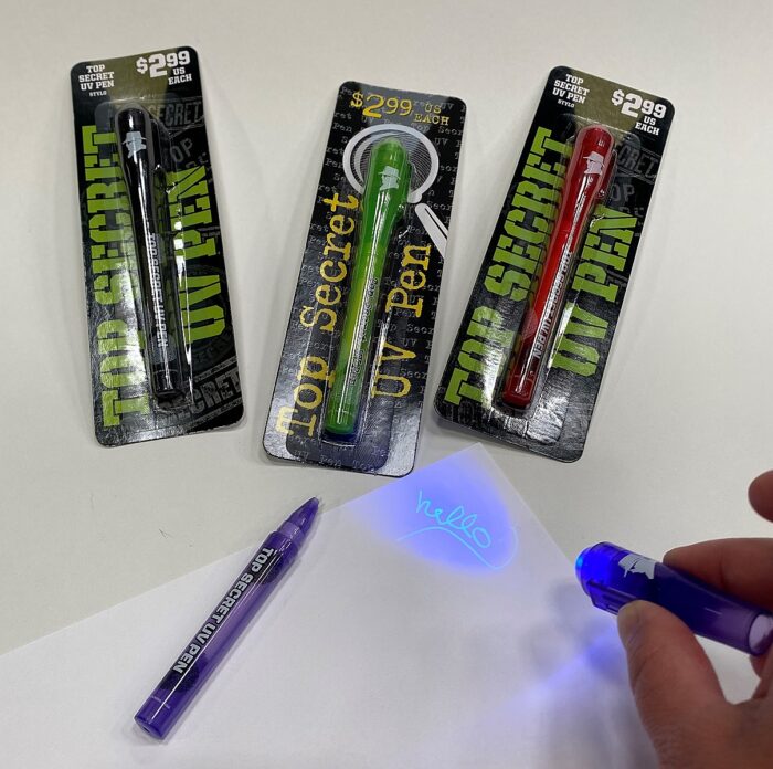 Invisible Ink Pen, Pen Invisible Disappearing Ink Pen With Uv