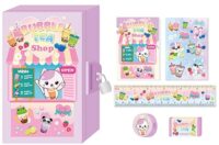 Bubble Tea Shop Stationery Lockbox Set