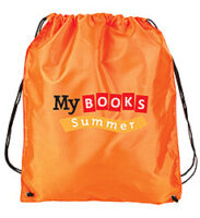 My Books Summer Drawstring Bag - Orange