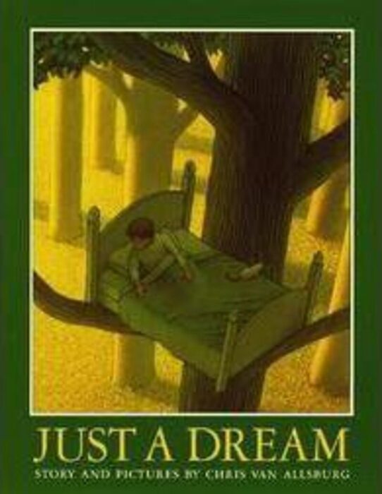 Just A Dream By Chris Van Allsburg Scholastic Em so i traveled back down that road. just a dream by chris van allsburg