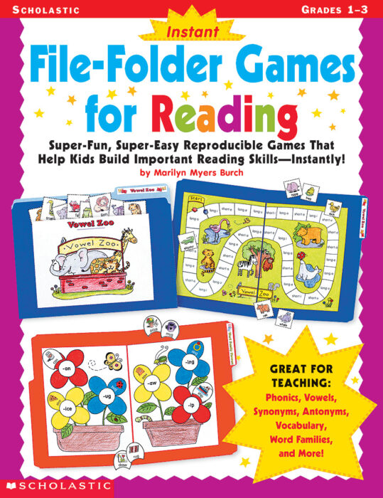 Instant FileFolder Games for Reading by Marilyn Myers Burch Scholastic
