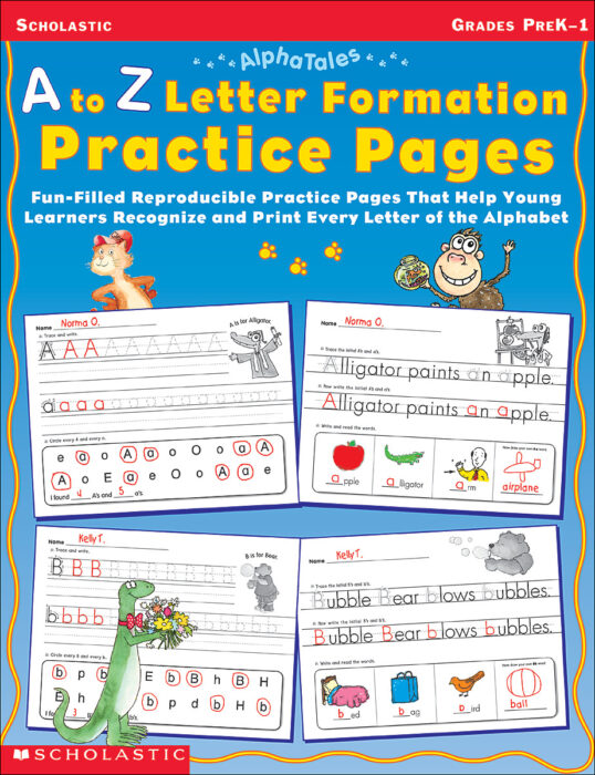 AlphaTales A to Z Letter Formation Practice Pages by