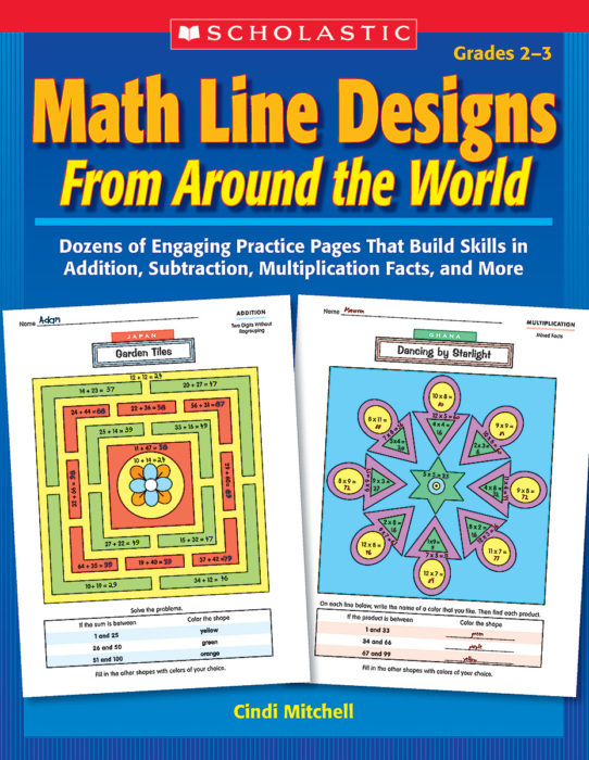 Math Line Designs from Around the World: Grades 2-3 by Cynthia Mitchell | Scholastic