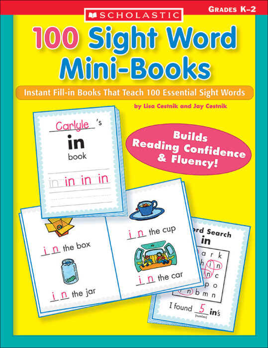 100 Sight Word Mini-Books by Jay Cestnik, Lisa Cestnik