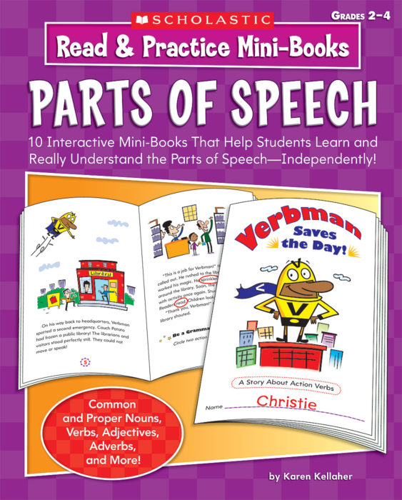 Read & Practice MiniBooks Parts of Speech by Karen Kellaher Scholastic