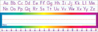 Alphabet-Number Line (Standard) Name Plates