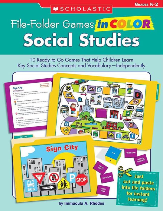 FileFolder Games in Color Social Studies by Immacula A. Rhodes