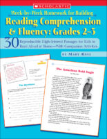 Week-by-Week Homework for Building Reading Comprehension & Fluency: Grades 2-3
