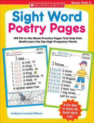 Sight Word Poetry Pages