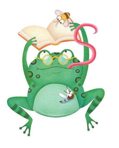 speckled frog clip art