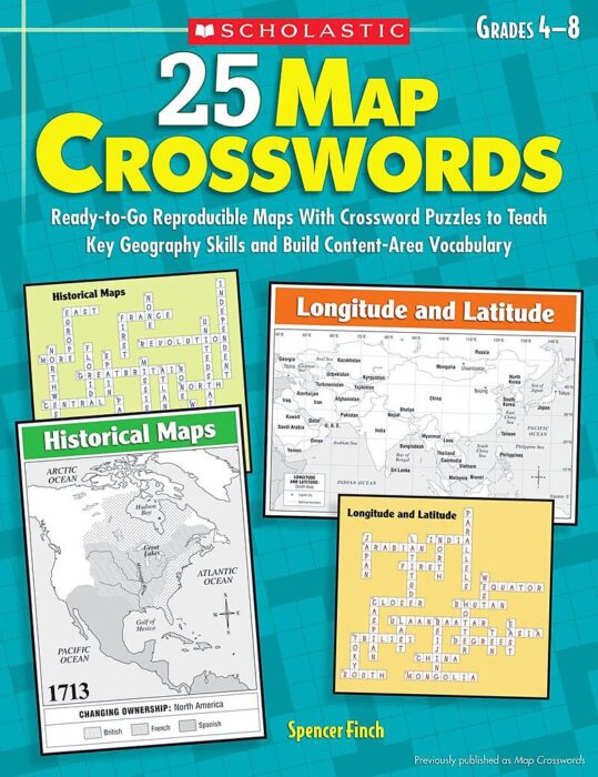 25 Map Crosswords by Spencer Finch Scholastic