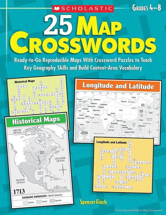 25 Map Crosswords by Spencer Finch Scholastic