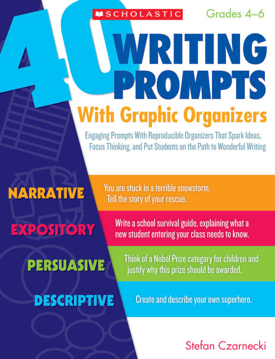 40 writing prompts with graphic organizers pdf image
