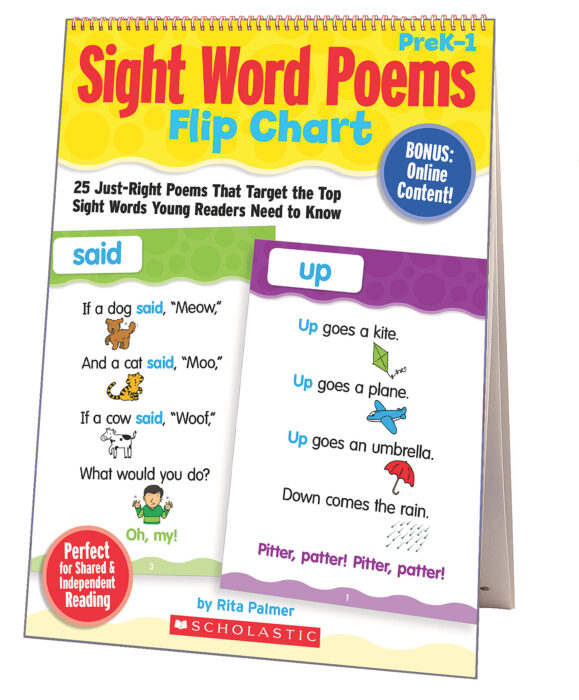 Scholastic Sight Word Poems Flip Chart - Theme/Subject: Fun - Skill Learning: Sight Words, Poetry, Word Recognition, Rhyming, Automaticity - 1 Each Scholastic Sight Word Poems Flip Chart - Theme/Subject: Fun - Skill Learning: Sight Words, Poetry, Word Recognition, Rhyming, Automaticity - 1 Each