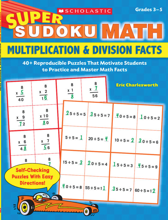 Super Sudoku Math Multiplication Division Facts By Eric Charlesworth 