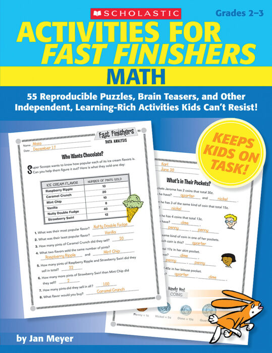 activities-for-fast-finishers-math-grades-2-3-by-jan-meyer-scholastic