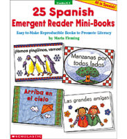 25 Spanish Emergent Reader Mini-Books