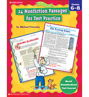 24 Nonfiction Passages for Test Practice (6-8)