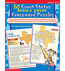 50 Great States Read Solve Crossword Puzzles By Sylvia Charlesworth