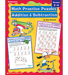 Math Practice Puzzles: Addition & Subtraction