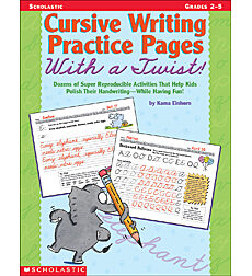Cursive Writing Practice Pages With a Twist!