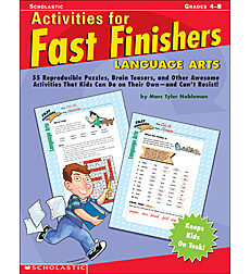 activities for fast finishers: