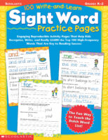 100 Write-and-Learn Sight Word Practice Pages