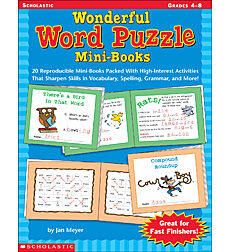 Wonderful Word Puzzle Mini-Books