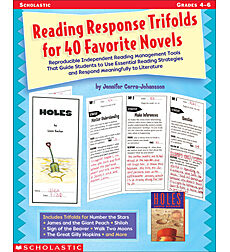 Reading Response Trifolds for 40 Favorite Novels