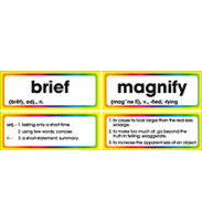 Grades 3-4 Vocabulary Word-A-Day Cards