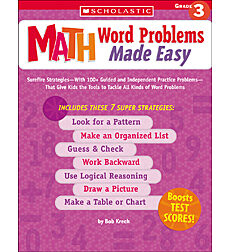 Math Word Problems Made Easy Grade 3 By Bob Krech