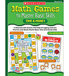 Math Games To Master Basic Skills: Time & Money By Jennifer Prior