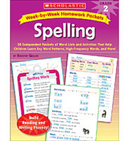 Week-by-Week Homework Packets: Spelling: Grade 2