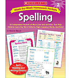 Week-by-Week Homework Packets: Spelling: Grade 2