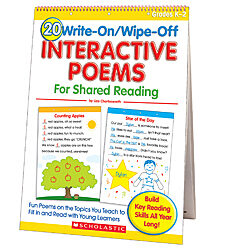 20 Write-on/Wipe-off Interactive Poems for Shared Reading (Flip Chart)