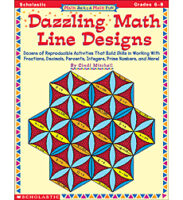 Math Skills Made Fun: Dazzling Math Line Designs: Grades 6-8