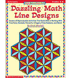 Math Skills Made Fun: Dazzling Math Line Designs: Grades 6-8