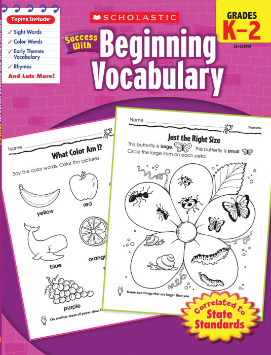 Scholastic Success with Beginning Vocabulary by Scholastic | Scholastic