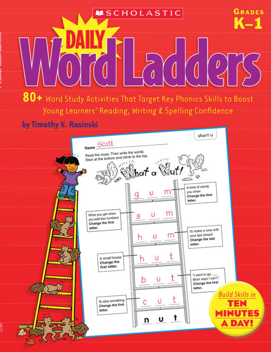 Spelling and Phonics Skills! Reproducible Word Study Lessons That Help Kids Boost Reading Daily Word Ladders Grades 1-2 150 Vocabulary