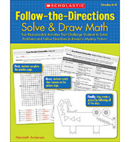 Follow-the-Directions: Solve & Draw Math: Grades 6-8
