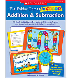 File-Folder Games in Color: Addition & Subtraction