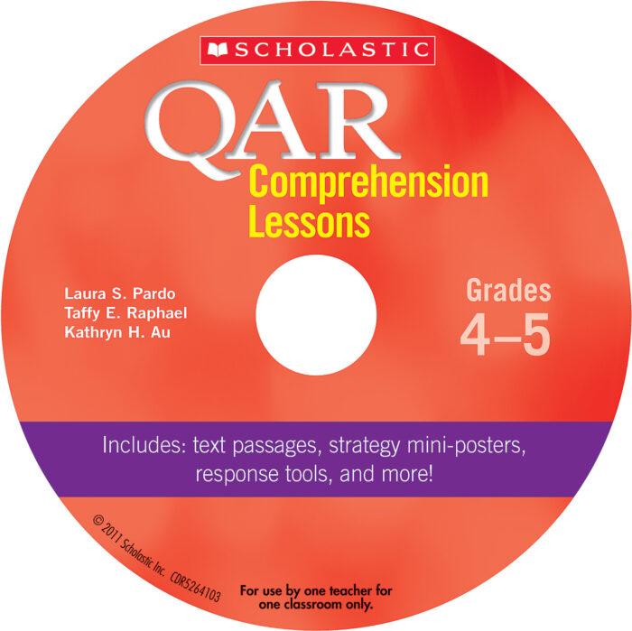 QAR Comprehension Lessons: Grades 4-5 by Kathryn H. AuTaffy E. Raphael