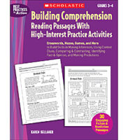 Building Comprehension: Reading Passages With High-Interest Practice Activities