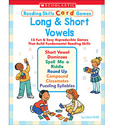 Reading Skills Card Games: Long & Short Vowels