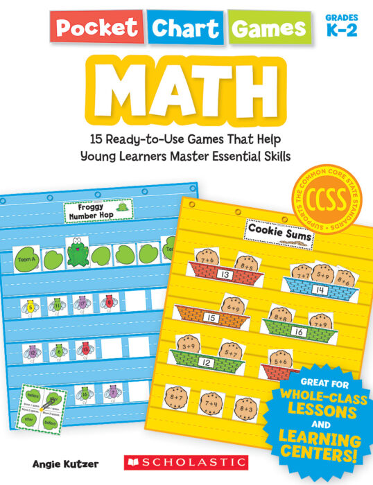 Pocket Chart Games Math by Angie Kutzer Scholastic