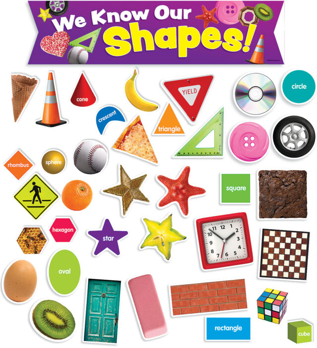 Shapes in Photos Mini Bulletin Board