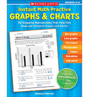 Instant Math Practice: Graphs & Charts: Grades 4-6